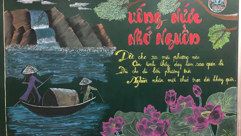 Mẫu báo tường 20/11 minh họa phần 1