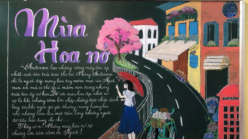 Mẫu báo tường 20/11 minh họa phần 2