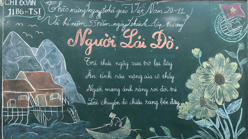 Mẫu báo tường 20/11 minh họa phần 3