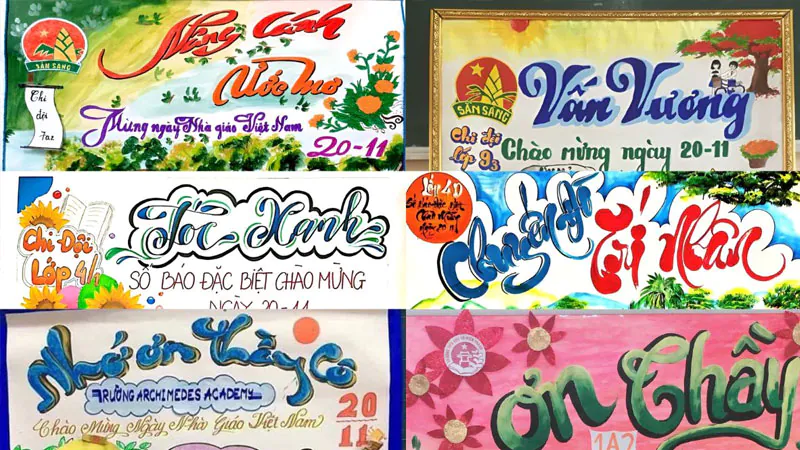 Mẫu báo tường 20/11 minh họa phần 5