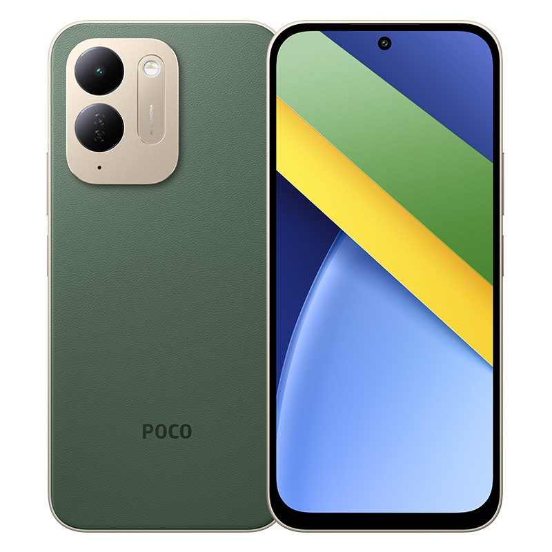 POCO C95 Pro màu Xanh Lá mặt lưng và mặt trước