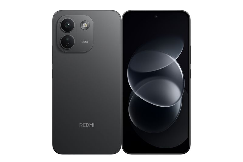 Redmi Note 17 Pro 5G màu đen mặt lưng và mặt trước