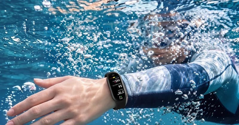Xiaomi Smart Band 11 khi bơi